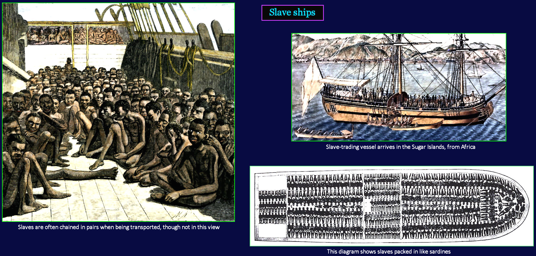 Slave ships, 1800